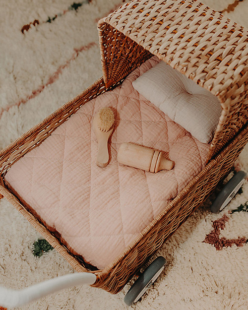 Olli Ella Strolley Bedding Set for Doll Pram - Rose Dolls Accessories