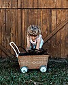 Olli Ella Strolley, Doll Pram, Wicker - Natural Toy Prams