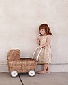 Olli Ella Strolley, Doll Pram, Wicker - Natural Toy Prams