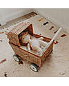 Olli Ella Strolley, Doll Pram, Wicker - Natural Toy Prams