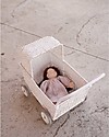 Olli Ella Strolley, Doll Pram, Wicker - White Toy Prams