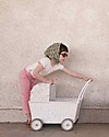 Olli Ella Strolley, Doll Pram, Wicker - White Toy Prams