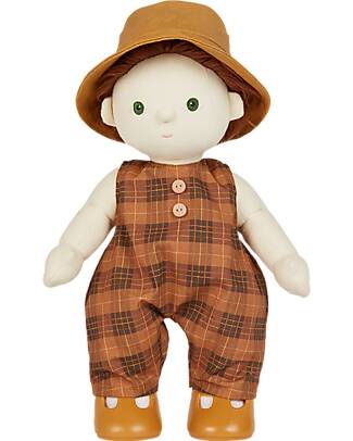 Olli Ella Travel Togs Clothes Set for Dinkum Doll - Apricot - 100% Cotton Dolls Accessories