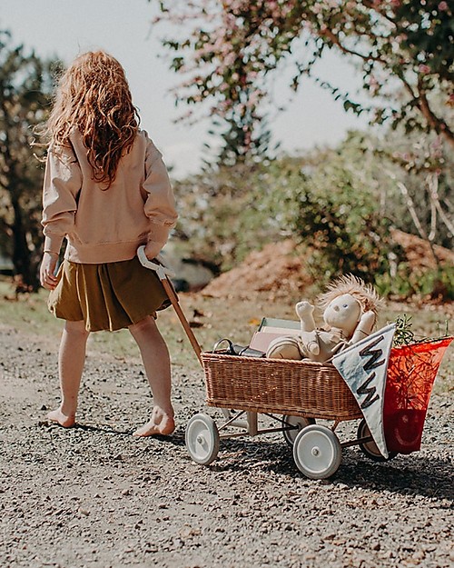 Olli Ella Wonder Wagon in Rattan - Natural - Handmade! Outdoor Games and Toys_