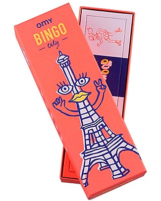 Omy Bingo Game - 12 Bingo Cards with Illustration of the World! Board Games
