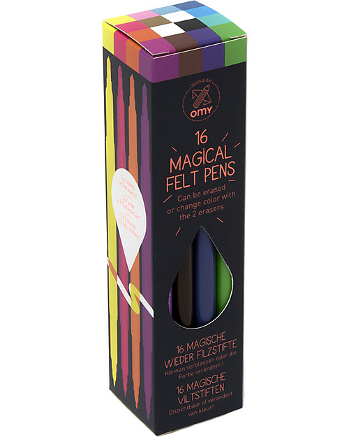 Omy Magical Felt Pens  - Set of 16 Draw And Color