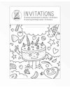 Omy My Little Day - 8 Invitation Cards Draw And Color