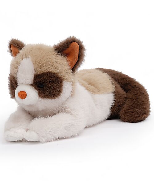One Love Plush Caramel the Cat Plush Toy - the Plush that Hugs You - 31 x 15 x 14 cm - 100% Recycled Materials Soft Toys