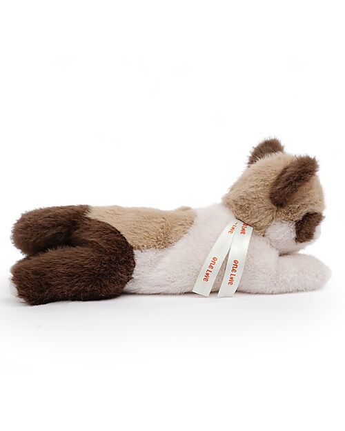 One Love Plush Caramel the Cat Plush Toy - the Plush that Hugs You - 31 x 15 x 14 cm - 100% Recycled Materials Soft Toys