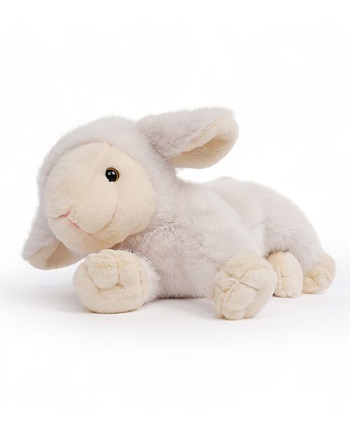 One Love Plush Daisy the Lamb Weighted Plush Toy - the Plush that Hugs You - 31 x 16 x 15 cm - 100% Recycled Materials Soft Toys