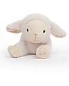 One Love Plush Daisy the Lamb Weighted Plush Toy - the Plush that Hugs You - 31 x 16 x 15 cm - 100% Recycled Materials Soft Toys