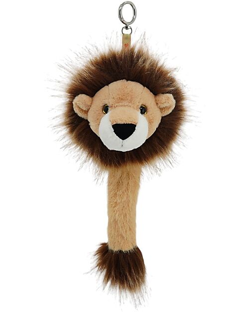 One Love Plush Leonard the Lion Charm - Yellow and Brown - 30 x 14 x 11 cm - 100% Recycled Materials Puppets