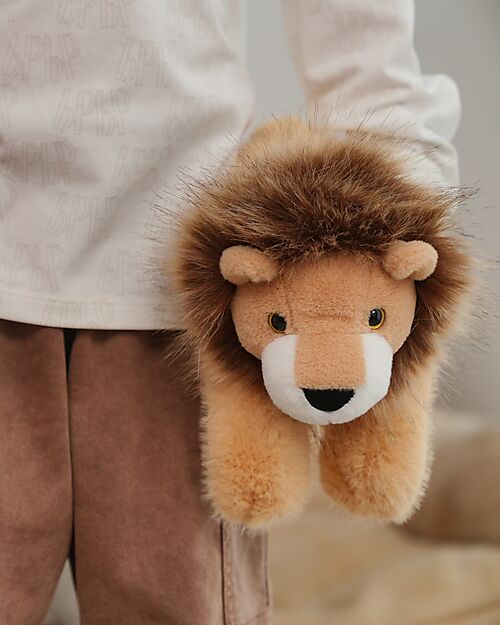 One Love Plush Leonard the Lion Plush Toy - the Plush that Hugs You - 40 x 13 x 15 cm - 100% Recycled Materials Soft Toys