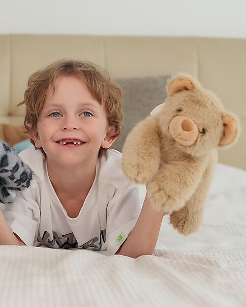 One Love Plush Little B the Bear Weighted Plush Toy - the Plush that Hugs You - 33 x 14 x 13 cm - 100% Recycled Materials Soft Toys