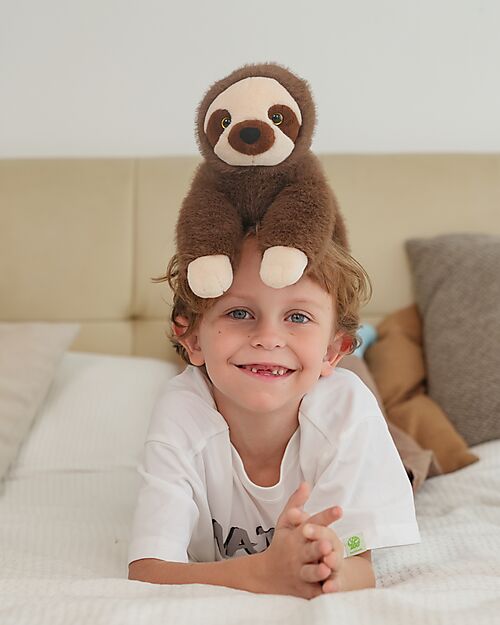 One Love Plush Ollie the Sloth Plush Toy - the Plush that Hugs You - 38 x 14 x 15 cm - 100% Recycled Materials Soft Toys