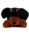 One Love Plush Pumpkin the Dachshund Lying Plush Toy - the Plush that Hugs You - 33 x 13 x 12 cm - 100% Recycled Materials Soft Toys