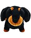 One Love Plush Pumpkin the Dachshund Weighted Plush Toy - the Plush that Hugs You - 40 x 17 x 18 cm - 100% Recycled Materials Soft Toys