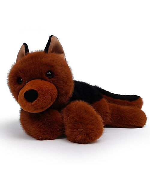 One Love Plush Rex the German Sheperd Plush Toy - the Plush that Hugs You - 37 x 13 x 15 cm - 100% Recycled Materials Soft Toys