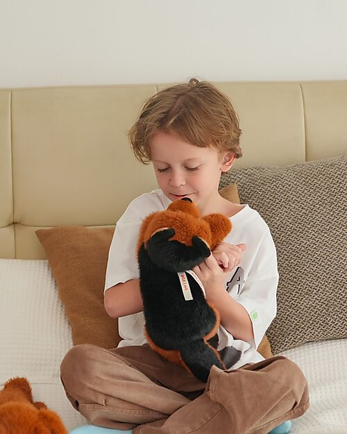 One Love Plush Rex the German Sheperd Plush Toy - the Plush that Hugs You - 37 x 13 x 15 cm - 100% Recycled Materials Soft Toys