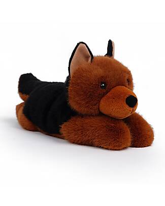 One Love Plush Rex the German Sheperd Weighted Plush Toy - the Plush that Hugs You - 37 x 13 x 15 cm - 100% Recycled Materials Soft Toys