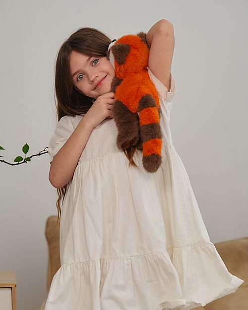 One Love Plush Rusty the Red Panda Weighted Plush Toy  - the Plush that Hugs You - 43 x 15 x 15 cm - 100% Recycled Materials Soft Toys