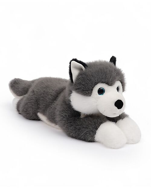 One Love Plush Scout the Husky Plush Toy - the Plush that Hugs You - 32 x 11 x 14 cm - 100% Recycled Materials Soft Toys