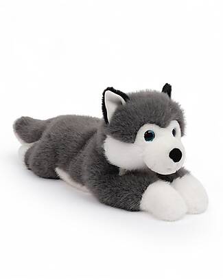 One Love Plush Scout the Husky Plush Toy - the Plush that Hugs You - 32 x 11 x 14 cm - 100% Recycled Materials Soft Toys