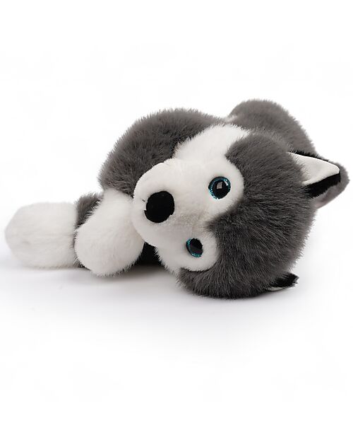 One Love Plush Scout the Husky Plush Toy - the Plush that Hugs You - 32 x 11 x 14 cm - 100% Recycled Materials Soft Toys