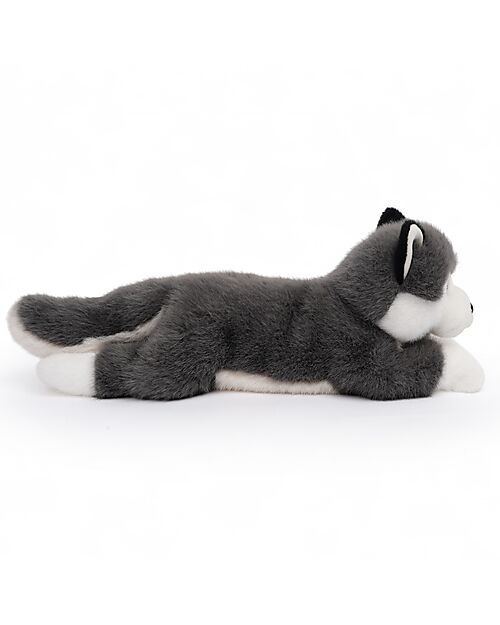 One Love Plush Scout the Husky Plush Toy - the Plush that Hugs You - 32 x 11 x 14 cm - 100% Recycled Materials Soft Toys