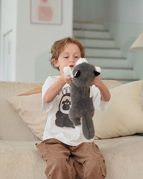 One Love Plush Scout the Husky Plush Toy - the Plush that Hugs You - 32 x 11 x 14 cm - 100% Recycled Materials Soft Toys