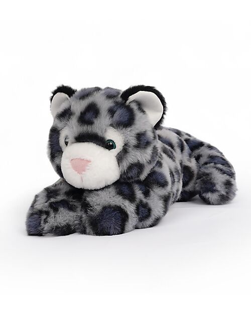 One Love Plush Sky the Snow Leopard Plush Toy - the Plush that Hugs You - 35 x 17 x 15 cm - 100% Recycled Materials Soft Toys