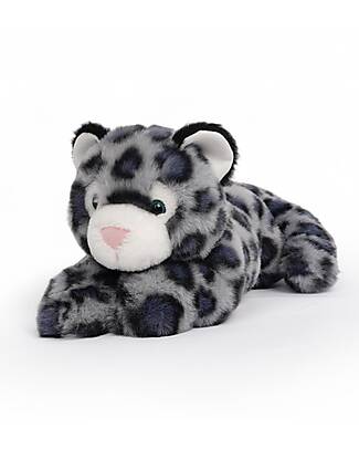 One Love Plush Sky the Snow Leopard Plush Toy - the Plush that Hugs You - 35 x 17 x 15 cm - 100% Recycled Materials Soft Toys