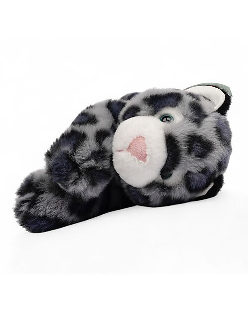 One Love Plush Sky the Snow Leopard Plush Toy - the Plush that Hugs You - 35 x 17 x 15 cm - 100% Recycled Materials Soft Toys