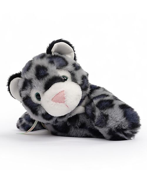 One Love Plush Sky the Snow Leopard Plush Toy - the Plush that Hugs You - 35 x 17 x 15 cm - 100% Recycled Materials Soft Toys