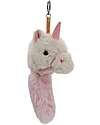 One Love Plush Spirit the Unicorn Charm - White and Pink - 25 x 8 x 12 cm - 100% Recycled Materials Puppets