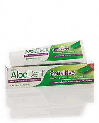 Optima Naturals AloeDent Sensitive Toothpaste, 100 ml - for Sensitive Gums and Teeth Toothpaste and Toothbrush