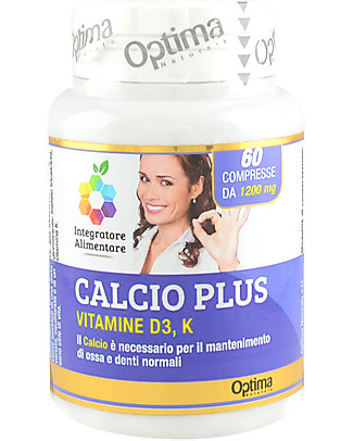 Optima Naturals Calcium Plus, 60 Tablets - Maintenance of Bone and Teeth Food Supplement