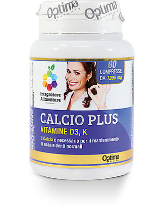 Optima Naturals Calcium Plus, 60 Tablets - Maintenance of Bone and Teeth Food Supplement