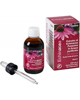 Optima Naturals Echinacea Extract no alcohol Kids, 50 ml - for Respiratory Tract Infections Natural Remedies