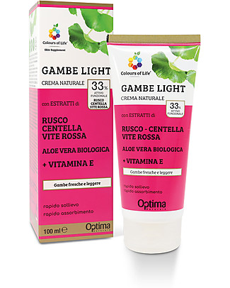 Optima Naturals Natural Eudermic Light Legs Cream, 100 ml - Light Legs Body Lotions And Oils