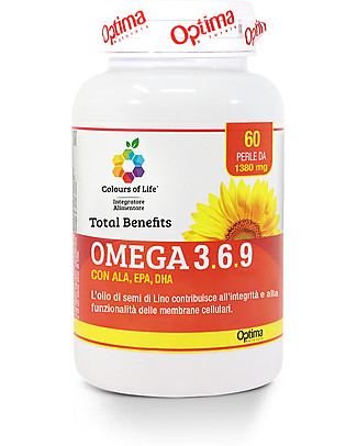 Optima Naturals Omega 3.6.9 Total Benefits, 60 capsulas - Protect cell from oxidative stress Food Supplement
