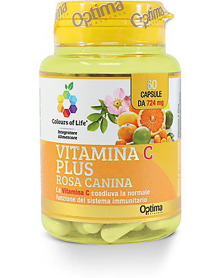 Optima Naturals Vitamin C Plus - 60 Tablets - Boost the Immune System Food Supplement