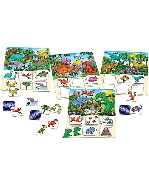 Orchard Toys Dinosaur Lotto Game - A colourful, dinosaur themed matching and memory game! Board Games