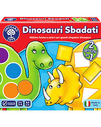 Orchard Toys Dotty Dinosaurs Game -
A shape and colour matching game featuring friendly dinosaurs. Board Games