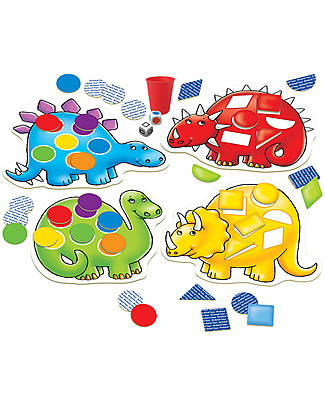 Orchard Toys Dotty Dinosaurs Game -
A shape and colour matching game featuring friendly dinosaurs. Board Games