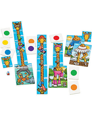 Orchard Toys Giraffes in Scarves Game - Collect the most scarves in this fun counting and colour matching game! Board Games