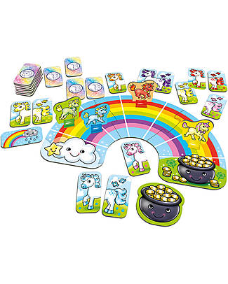 Orchard Toys Rainbow Unicorns Game - Race your unicorns over the rainbow in this colour matching game! Board Games