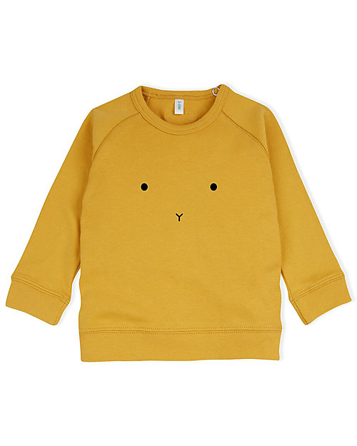 Organic Zoo Bunny Sweatshirt, Mustard  - 100% Organic Cotton Sweatshirts