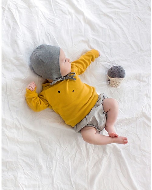 Organic Zoo Bunny Sweatshirt, Mustard  - 100% Organic Cotton Sweatshirts