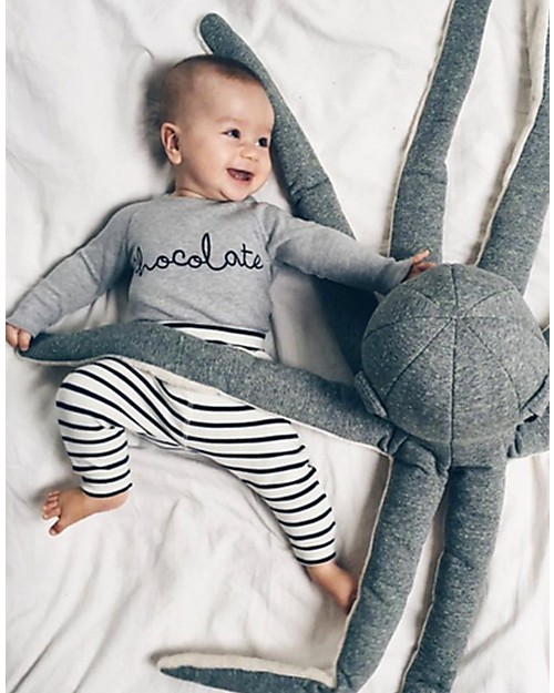 Organic Zoo Chocolate Bodysuit, Grey - Organic Cotton and Quality! Long Sleeves Bodies